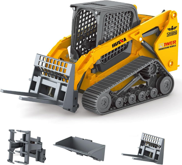 Mostop Construction Truck Toy 3 in 1 Skid Steer Loader with Metal