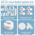 SafeBorn Born to be safe SafeBorn Baby Safety Kit Baby Proof Cabinet Locks, Magnetic Cabinet Locks, Child Safety Outlet