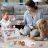Wooden Ice Cream Counter Playset for Kids - Kitchen Pretend Play Gifts for Ages 3-6