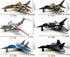 Generic 6-Pack Set Plane Toys Airplane Mini Fighter Jets for Kids Small Military Glide Planes, Party Favors & Gifts