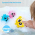 lalalark 7-in-1 Set 3-5 Bath Toys for Kids, Shower Bathtub Toy with Crab, Whale, Rotating Fish & Slide Track