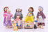 Wooden Dollhouse People Family with 2 Pets (Dog and Cat), 2-4 Inches Doll House Dolls
