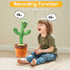 2023 Dancing Cactus Toy Bluetooth, Rechargeable Singing Talking Cactus that Repeats What You Say