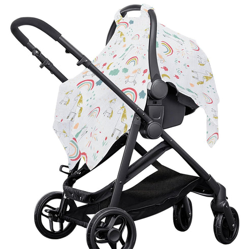 SZYDD Printed Baby Strollers Soft Breathable Cart Seat Sleeve Windproof Basket Protectors Case for Infant Carriers Dust