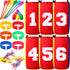 38 Pack Outdoor Games - Potato Sack Race Bags for Kids and Adults, Egg Spoon Relay, 3 Legged Race Bands