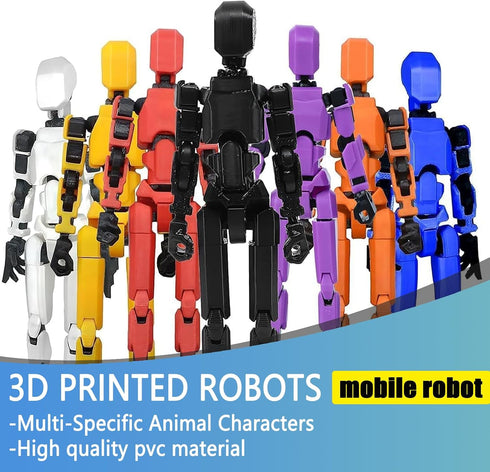 Rugwun 13 13 Dummy 13 3D Set,Creative (5pcs(Assembly Assembly Completed-Titan Action Figure, Upgrade T-Robot Action