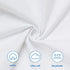 Bassinet Sheet Set, 2 Pack Cotton Fitted Sheets for Oval Rectangle Bassinet Mattress, Super Soft White