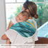 YETTASBIN Blue Gold Marble Muslin Baby Burp Cloth, Super Soft Absorbent Cotton Burp Rag Baby Bibs Feeding Cloth