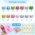 Behanluva 128PCS Set, 3 Magnetic Building Blocks Magnetic Blocks for Girls, Magnet Tiles Cube Game, Princess Castle