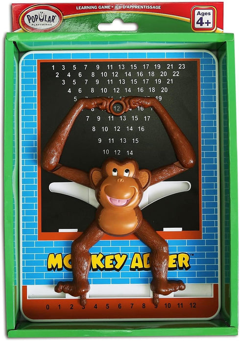 POPULAR PLAYTHINGS Monkey Addition Calculator, Math Learning Toy for Children Ages 4 and Older