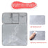 Grey Waterproof Portable Changing Pad with Storage Pocket