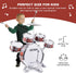 M SANMERSEN Toddler Drum Kit - Kids Toy Jazz Drum Set with 5 Drums and Stool, Musical Instruments Gift for Boys & Girls