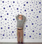 174pcs Mixed Size Star Wall Stickers, Removable Nursery Wall Decals for Kids DIY Art Decor, Gold White Black