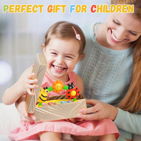 6 9 12 18 3 4 5 6, 1-3 Musical Baby Piano Toy - Multifunctional Interactive Insect Piano Keyboard for Month, STEM