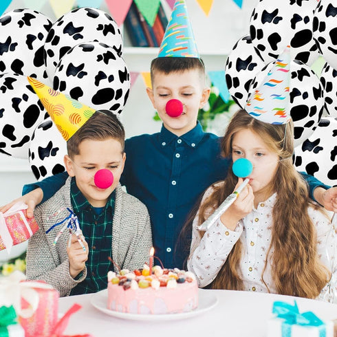 25 PCS Cow Balloons, Funny Cow Print Balloons for Cowboy Party Western Theme Birthday Decorations