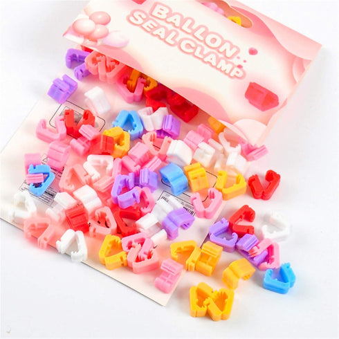 Balloon Clips, 100PCS Tying Tool for Faster Knotting