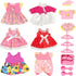7 Set 8-10-Inch-Dolls ARTST Doll-Clothes-Accessories Baby-Doll-Clothes Suitable for Included Tablewar and Hangers
