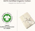52" 28, 8 Inch Bioweaves Organic Cotton Muslin Crib Sheet, GOTS Certified Fitted Crib Mattress Sheet, Extra Soft