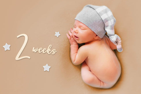 Baby Milestone Numbers | Baby Photo Props Wooden | Newborn Birth Announcement Card Wooden