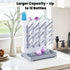 WillMall Countertop 12 Baby Bottle Drying Rack: Vertical Space Saving Large Bottles Holder - Standing Boon Dryer Rack