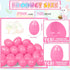 100 Deekin Pcs Plastic Easter Eggs Fillable Empty Colorful Bright Eggshells for Easter Hunt, Filling Treats, Party