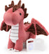 Bellzi Fire Dragon Plush Toy - Cute Stuffed Animal - Perfect Gift for Kids and Toddlers