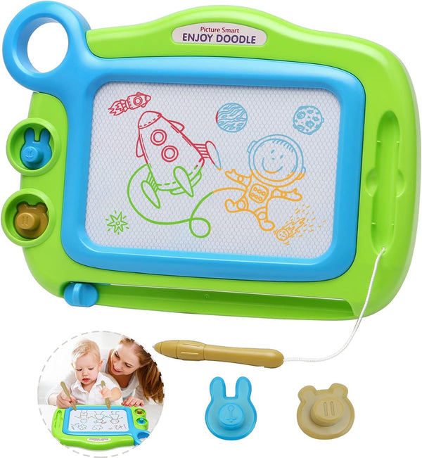 Toddler Toys for Girls Boys Age 1-4 - Magnetic Drawing Board, Erasable Writing Doodle Board for Kids