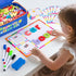 Kit310 Set Sundaymot Magnetic Alphabet Letters Pcs with Magnetic Board and Organizer Bag, Upper and Lower Case Wooden
