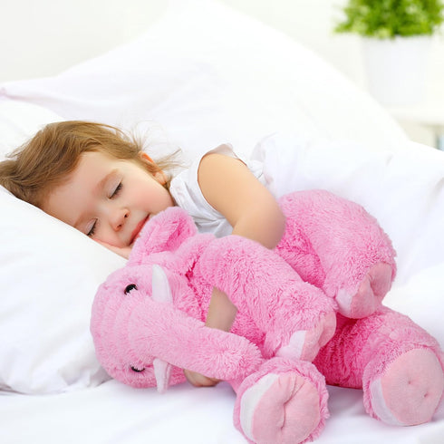 Weighted Elephant Stuffed Animals, 5Lb Weighted Plush Giant 16in Plushie Throw Pillow for Boys and Girls Christmas