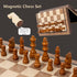 Set 15'' Set 2 Chess Chess Board Wooden Magnetic Folding Chess Board for Adults & Kids Checkers Game for Kids Portable