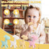 0-6 6-12 4 Pack TYRY.HU Baby Teething Toys for Babies Months,BPA Free Silicone Giraffe Teethers Toys, Soft-Textured