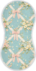 tplaotee Vintage Pastel Pink Bows Wildflowers Blue Argyle Shapes Cotton Muslin Baby Burp
