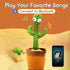2023 Dancing Cactus Toy Bluetooth, Rechargeable Singing Talking Cactus that Repeats What You Say