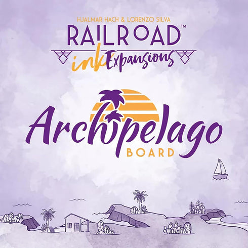Railroad Ink Challenge: Archipelago Boards Set, Strategy Board Game Expansion for 1 to 4 Players, Ages 8+