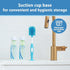 1-Pack Dr. Brown's Soft Touch No Scratch Baby Bottle Cleaning Brush Nipple Cleaner with Stand and Storage Clip, BPA