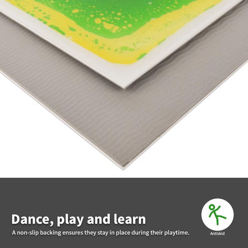 12" 12" LONGKING X Sensory Tiles for Activity Play Centers for Children, Sensory Floor Tiles, Liquid Floor Tiles
