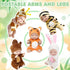 10 Pcs Mini Baby Dolls, 4 Inch Realistic Dolls with Animal Clothes, Cute Small Dolls for Girls Kids Easter Basket Gifts