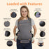 (7-44 lbs), Ergonomic Baby Carrier Newborn to Toddler Lightweight Infant Carrier with Windproof Cover & Bottle Bag