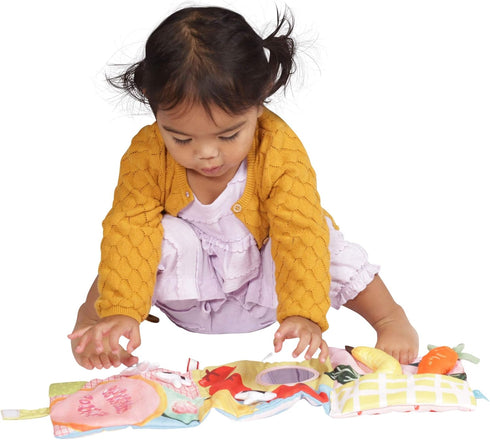Mini-Apple Farm Soft Crinkle Book - Engaging Tactile Toy for Babies