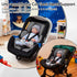 Thickened Carseat Head Support for Infant, Infant Car Seat Insert with Extra Headrest for Preemie to Newborn