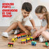 Set 12 Set 3 Sets Play22 Wooden Train PCS - Train Toys Magnetic Includes Engines - Toy Train For Kids Toddler Boys