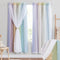 NICETOWN Nursery Curtains for Kids Bedroom, Star Cutout Girls Room Solid Room