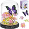 ZQJKLE Flower Butterfly Bouquet Building Set, 582 PCS Butterfly Flower Mini Brick Building