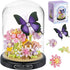 ZQJKLE Flower Butterfly Bouquet Building Set, 582 PCS Butterfly Flower Mini Brick Building