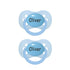 Precious Gift Company Personalized Pacifier with Name Blue, Available in 2 Pack - 6 Pack