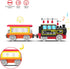 Battery Operated Locomotive Train, Magnetic Train Toy for Wooden Tracks, Compatible with Thomas & Brio