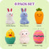 6 Pack, 6 ArtCreativity Easter Basket Stuffers for Toddlers, Mold Free Bath Toys, No Hole Easter Bath Toys, Soft