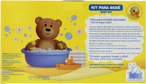 Ricitos de Oro Baby Kit - Chamomile Hypoallergenic Products, 4 Products Inside, One Kit