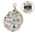YETTASBIN Christmas Village Portable Pacifier Holder Case with Metal Hook Buckle & Zipper for Diaper Bag and Stroller