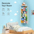 GGUO Hammock Corner Stuffed Animal Storage Net - Stuffed Animals Holder with Lights - Plush Organizer Hanging Stuffed